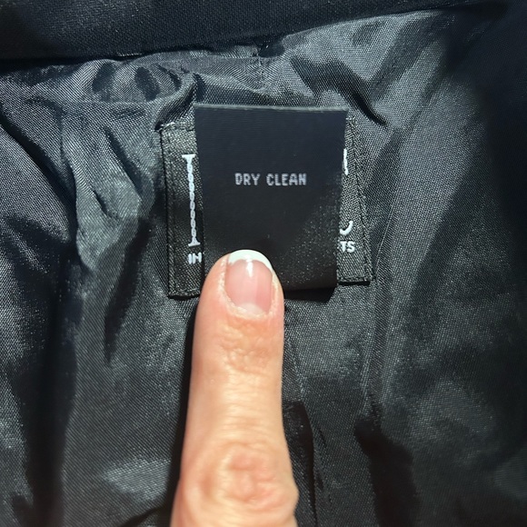 International Concepts Black Jacket with belt size 2 (size small in women’s) - Picture 4 of 7